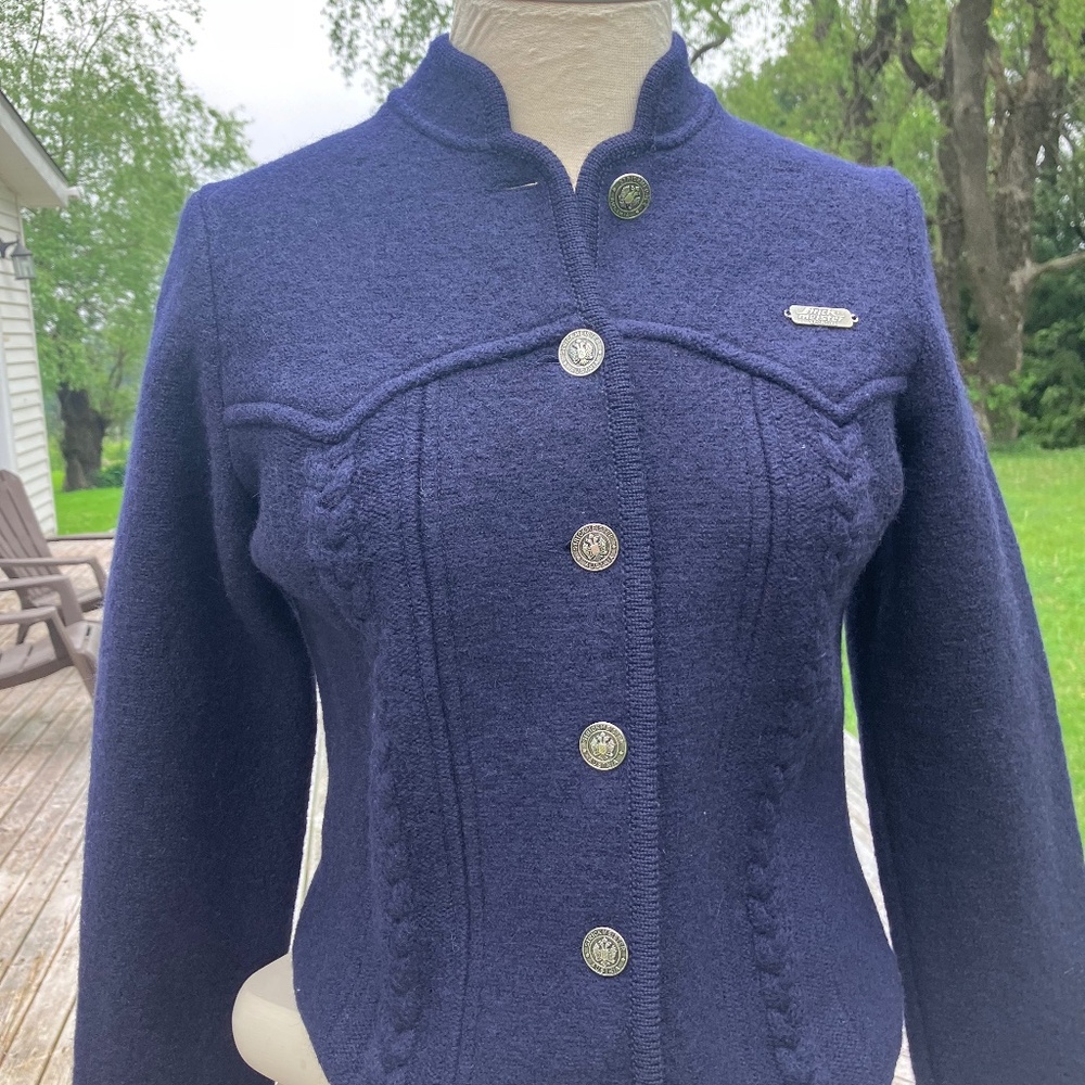 Vintage Navy Strict-Miester Vintage Wool Cardigan